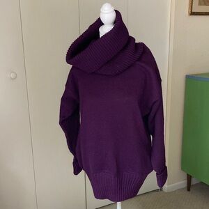 Michael Simon 1980s Cowl Neck Sweater